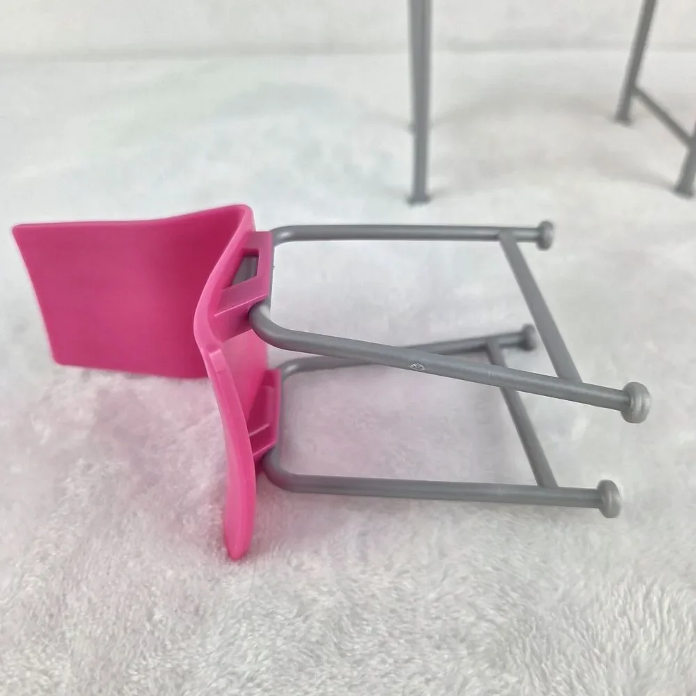 2016 Mattel Barbie Date Night Dining Table & 2 Chairs Replacement Furniture Set